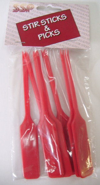 Lobster Fork - Red - 8 Pack